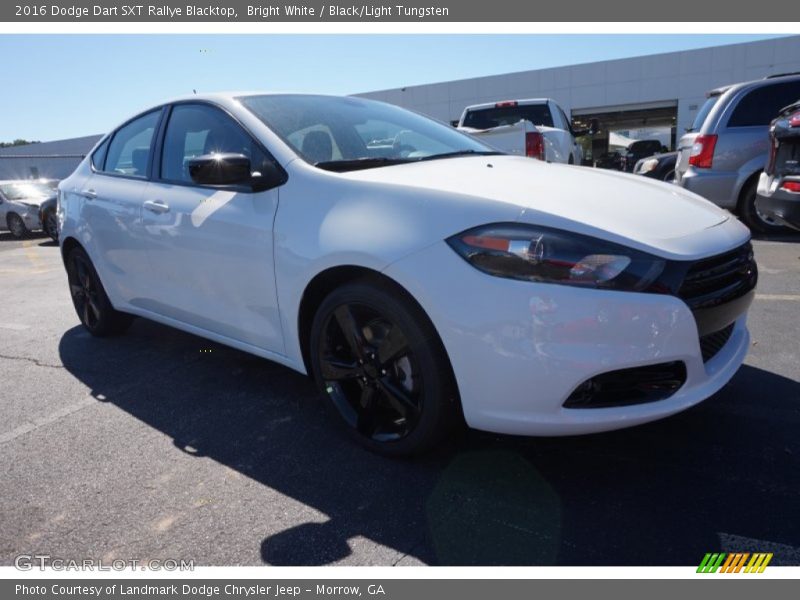 Bright White / Black/Light Tungsten 2016 Dodge Dart SXT Rallye Blacktop