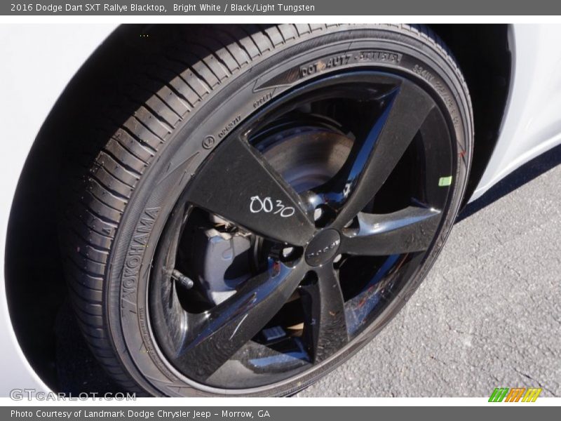 Bright White / Black/Light Tungsten 2016 Dodge Dart SXT Rallye Blacktop