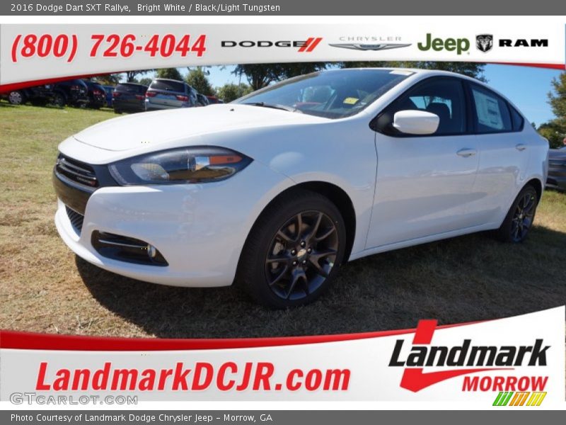 Bright White / Black/Light Tungsten 2016 Dodge Dart SXT Rallye
