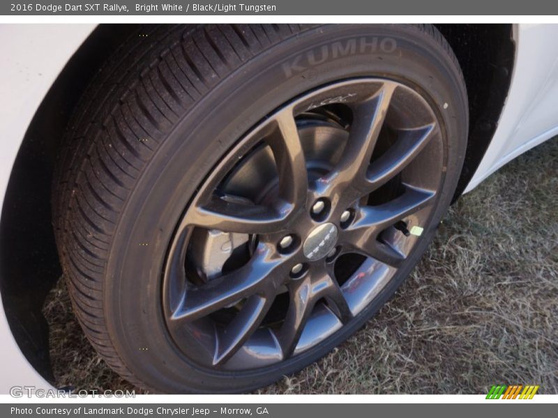 Bright White / Black/Light Tungsten 2016 Dodge Dart SXT Rallye