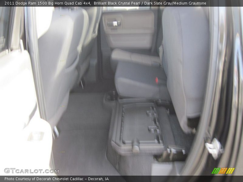 Brilliant Black Crystal Pearl / Dark Slate Gray/Medium Graystone 2011 Dodge Ram 1500 Big Horn Quad Cab 4x4