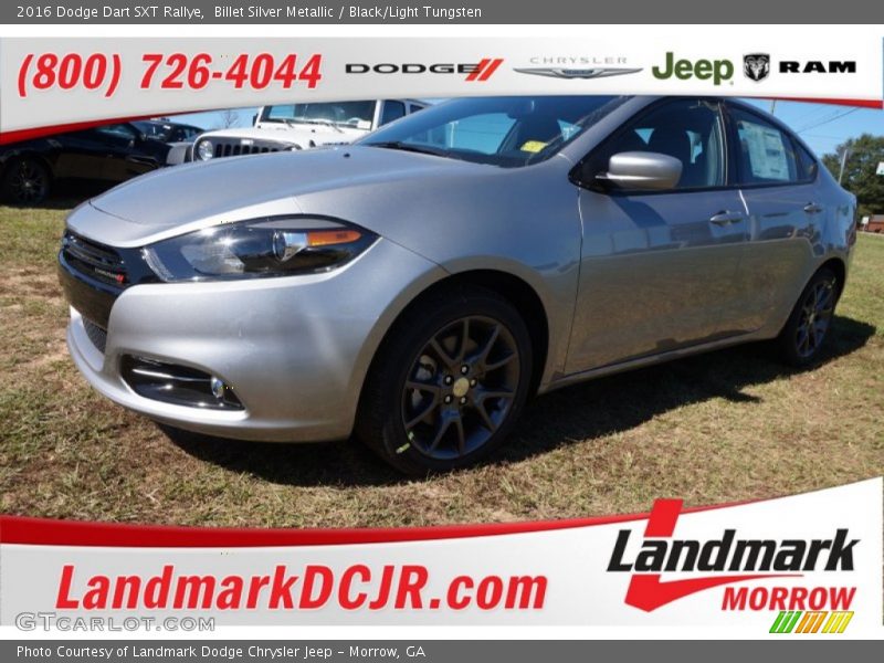 Billet Silver Metallic / Black/Light Tungsten 2016 Dodge Dart SXT Rallye
