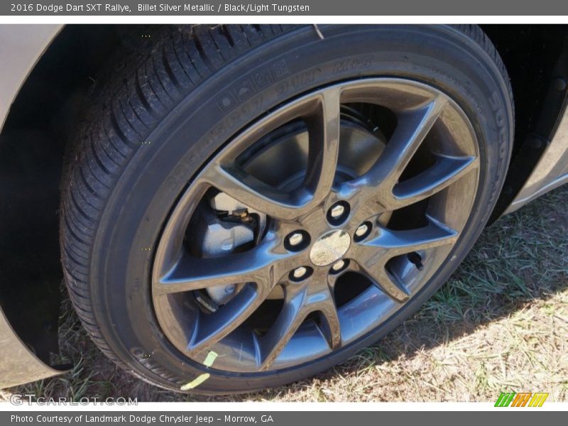 Billet Silver Metallic / Black/Light Tungsten 2016 Dodge Dart SXT Rallye