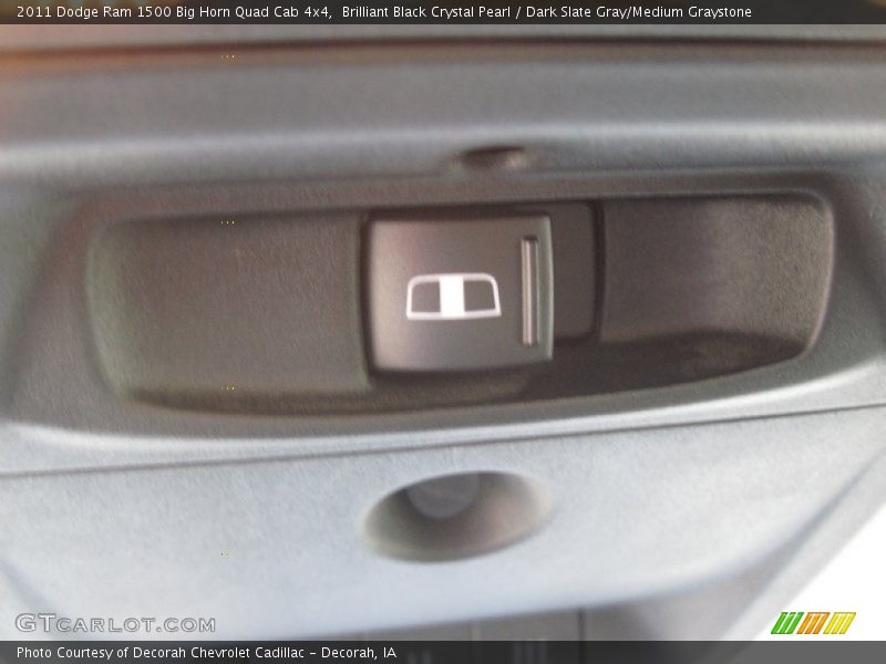 Brilliant Black Crystal Pearl / Dark Slate Gray/Medium Graystone 2011 Dodge Ram 1500 Big Horn Quad Cab 4x4
