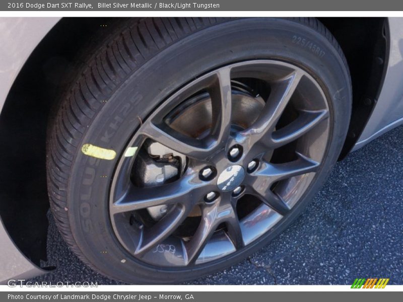 Billet Silver Metallic / Black/Light Tungsten 2016 Dodge Dart SXT Rallye