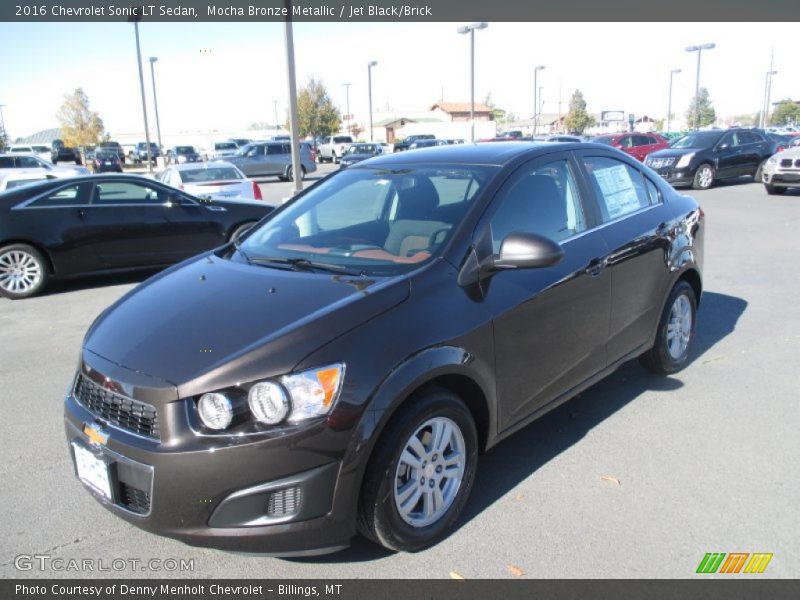Mocha Bronze Metallic / Jet Black/Brick 2016 Chevrolet Sonic LT Sedan