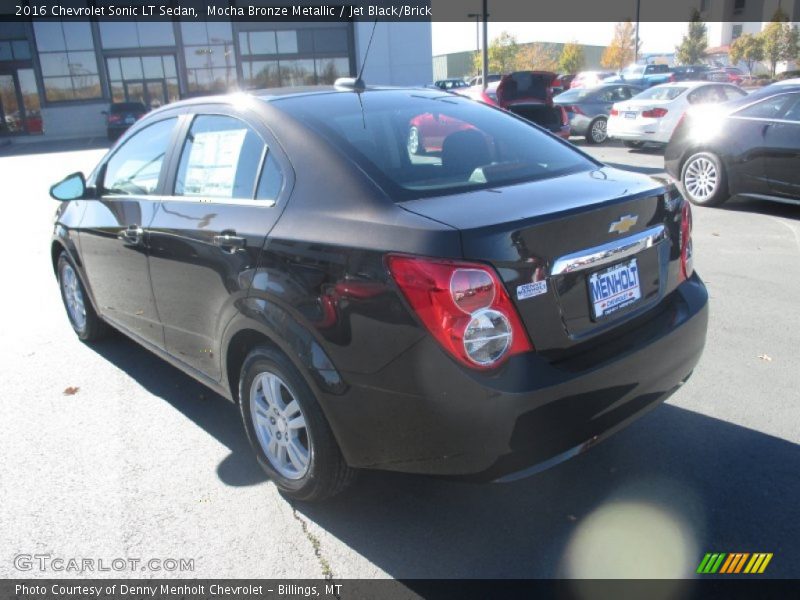 Mocha Bronze Metallic / Jet Black/Brick 2016 Chevrolet Sonic LT Sedan