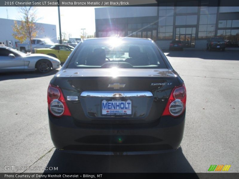 Mocha Bronze Metallic / Jet Black/Brick 2016 Chevrolet Sonic LT Sedan
