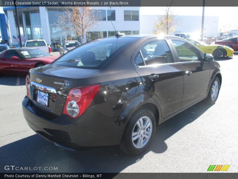 Mocha Bronze Metallic / Jet Black/Brick 2016 Chevrolet Sonic LT Sedan