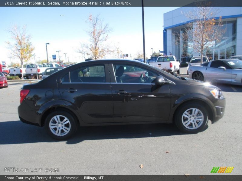 Mocha Bronze Metallic / Jet Black/Brick 2016 Chevrolet Sonic LT Sedan