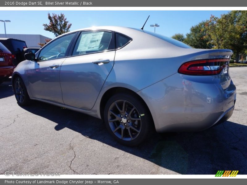Billet Silver Metallic / Black 2016 Dodge Dart SE