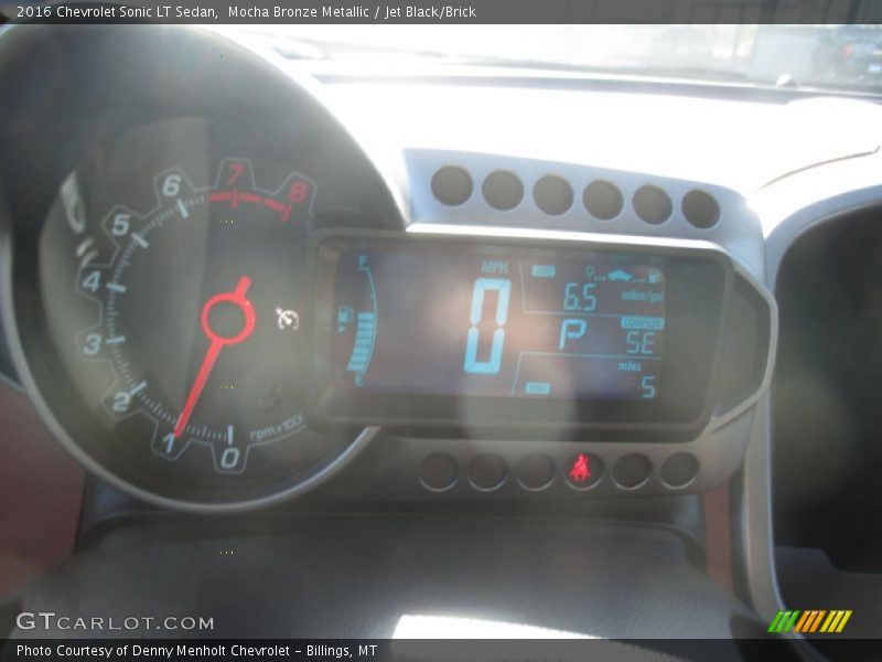 Mocha Bronze Metallic / Jet Black/Brick 2016 Chevrolet Sonic LT Sedan