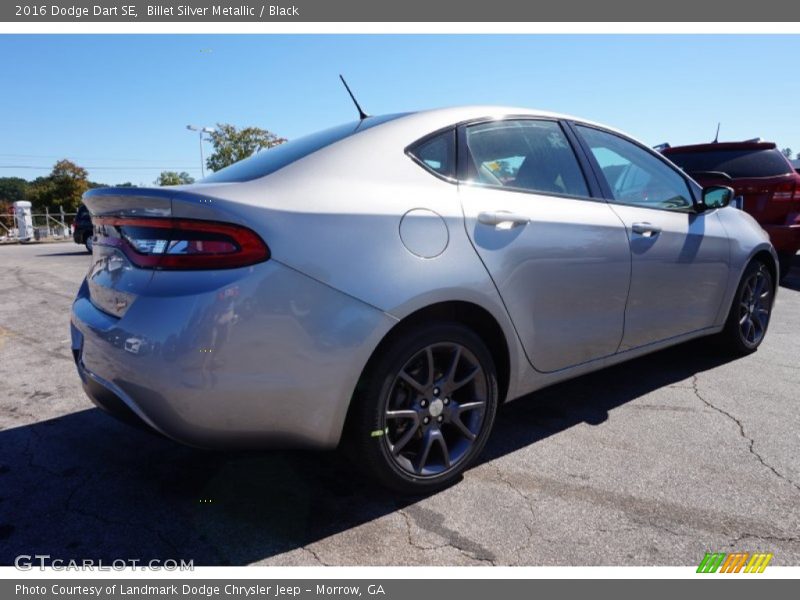 Billet Silver Metallic / Black 2016 Dodge Dart SE