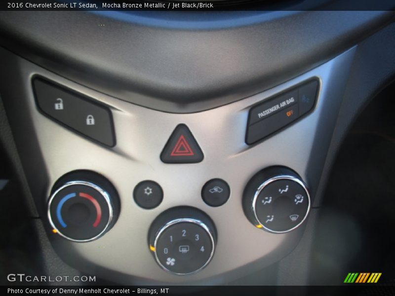 Mocha Bronze Metallic / Jet Black/Brick 2016 Chevrolet Sonic LT Sedan