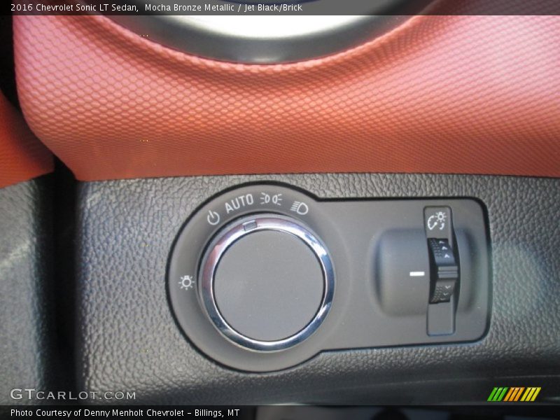 Mocha Bronze Metallic / Jet Black/Brick 2016 Chevrolet Sonic LT Sedan