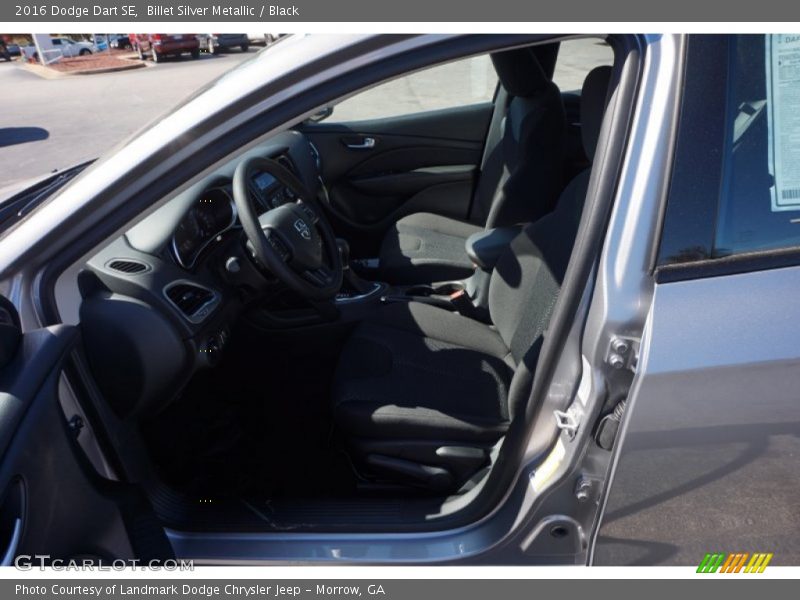 Billet Silver Metallic / Black 2016 Dodge Dart SE