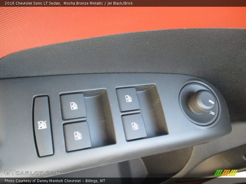 Mocha Bronze Metallic / Jet Black/Brick 2016 Chevrolet Sonic LT Sedan