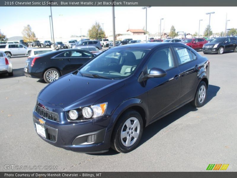 Blue Velvet Metallic / Jet Black/Dark Titanium 2016 Chevrolet Sonic LS Sedan