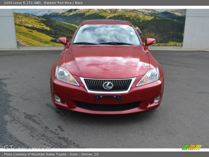 Matador Red Mica / Black 2009 Lexus IS 250 AWD