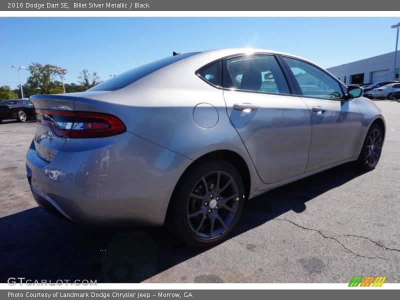 Billet Silver Metallic / Black 2016 Dodge Dart SE