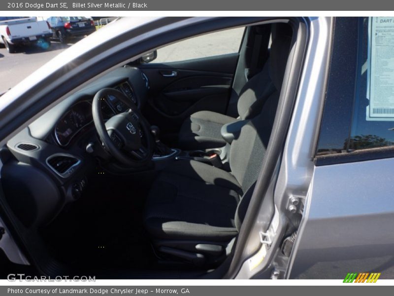 Billet Silver Metallic / Black 2016 Dodge Dart SE