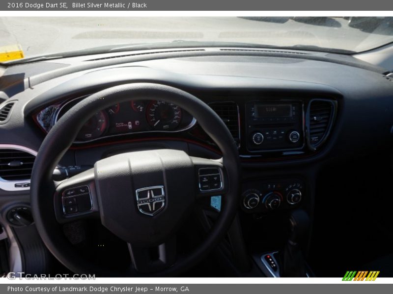 Billet Silver Metallic / Black 2016 Dodge Dart SE