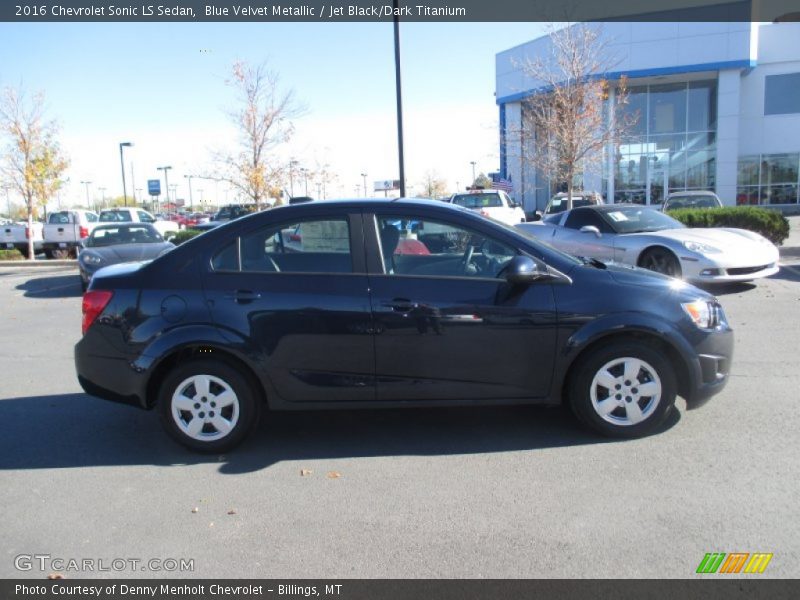 Blue Velvet Metallic / Jet Black/Dark Titanium 2016 Chevrolet Sonic LS Sedan
