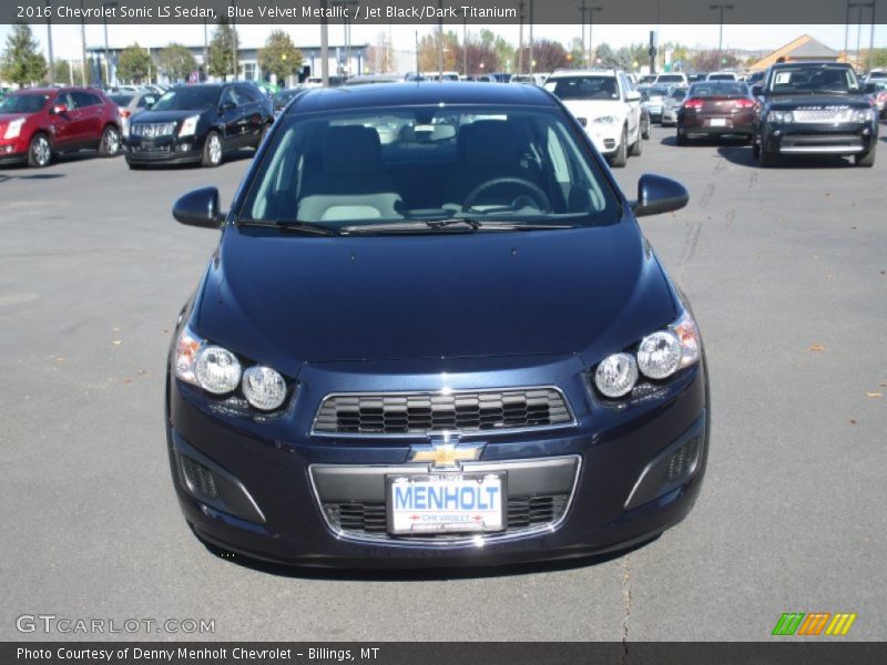 Blue Velvet Metallic / Jet Black/Dark Titanium 2016 Chevrolet Sonic LS Sedan