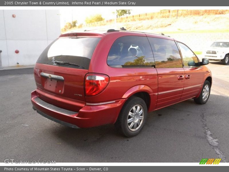 Inferno Red Pearl / Medium Slate Gray 2005 Chrysler Town & Country Limited