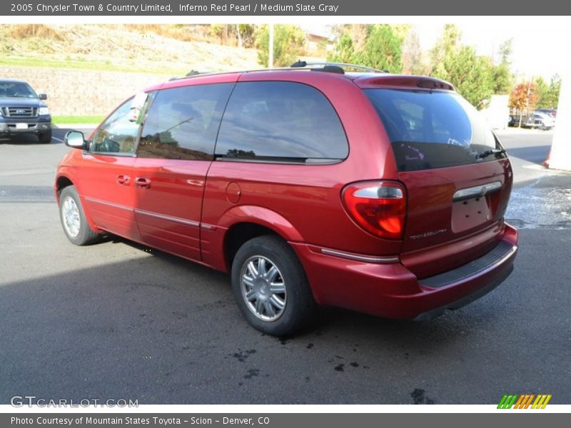 Inferno Red Pearl / Medium Slate Gray 2005 Chrysler Town & Country Limited