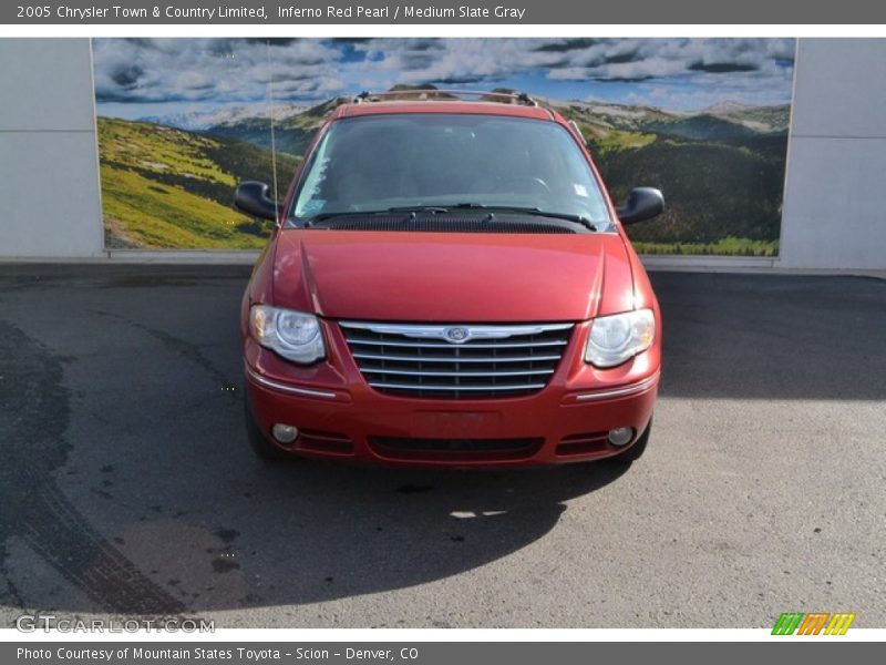 Inferno Red Pearl / Medium Slate Gray 2005 Chrysler Town & Country Limited