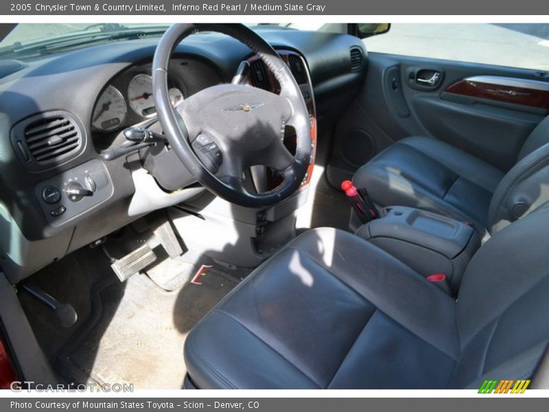 Inferno Red Pearl / Medium Slate Gray 2005 Chrysler Town & Country Limited