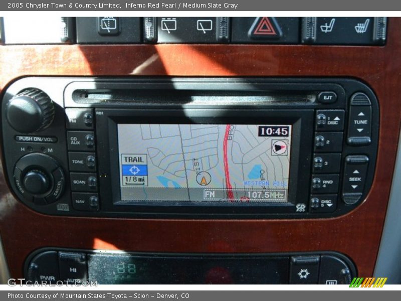 Inferno Red Pearl / Medium Slate Gray 2005 Chrysler Town & Country Limited