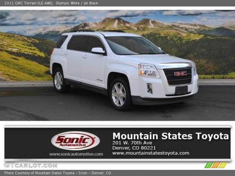 Olympic White / Jet Black 2011 GMC Terrain SLE AWD