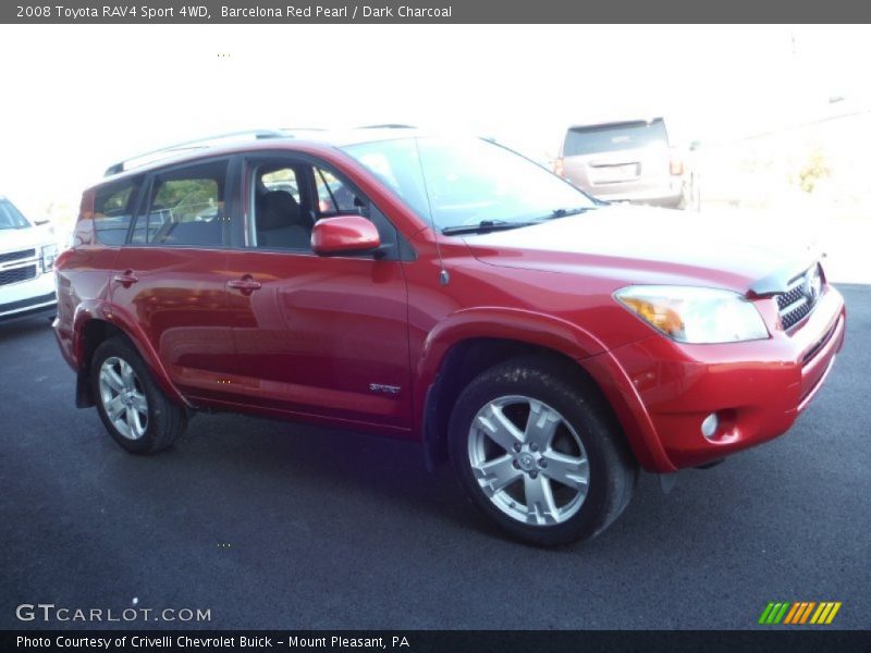 Barcelona Red Pearl / Dark Charcoal 2008 Toyota RAV4 Sport 4WD