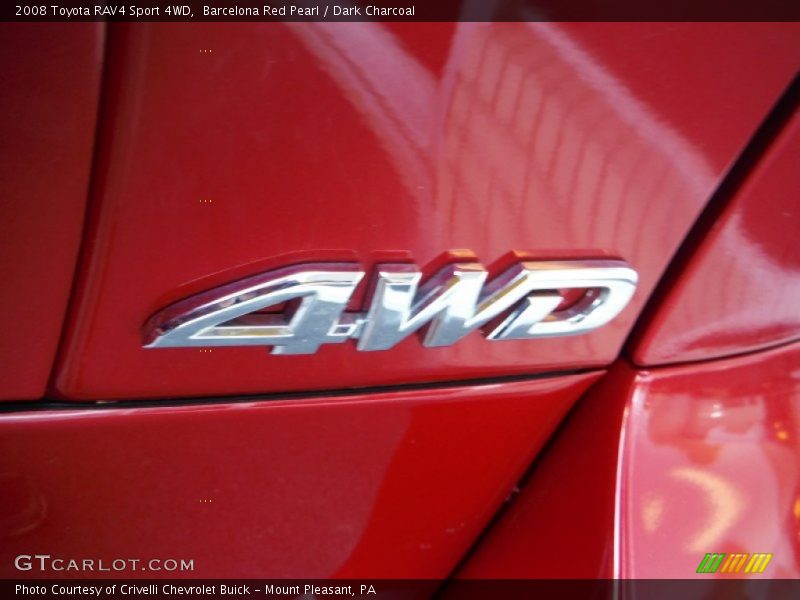 Barcelona Red Pearl / Dark Charcoal 2008 Toyota RAV4 Sport 4WD