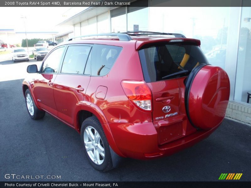 Barcelona Red Pearl / Dark Charcoal 2008 Toyota RAV4 Sport 4WD