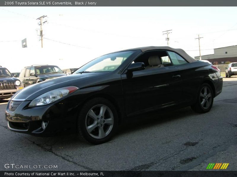 Black / Ivory 2006 Toyota Solara SLE V6 Convertible