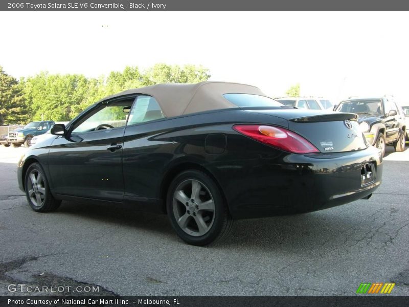 Black / Ivory 2006 Toyota Solara SLE V6 Convertible