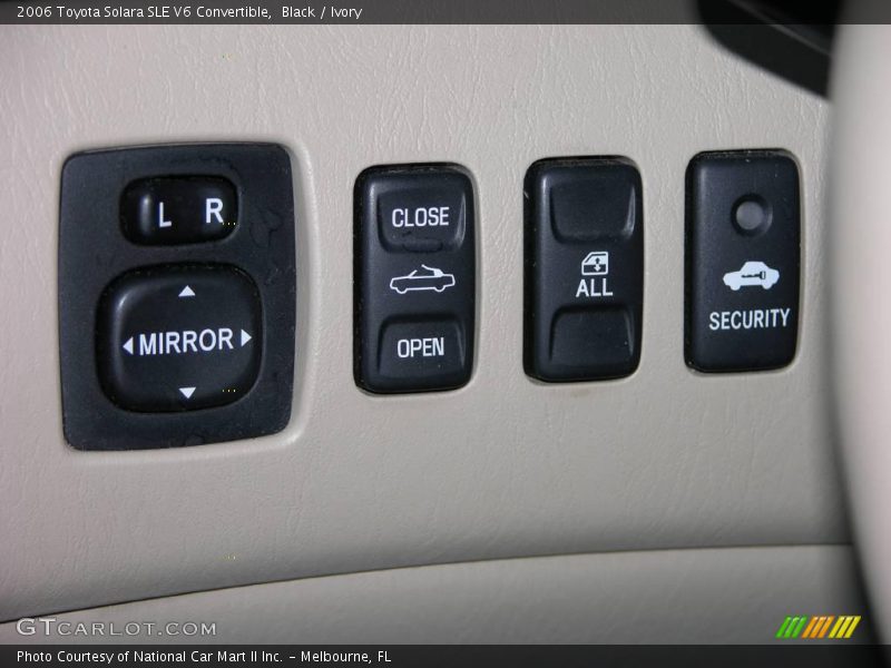 Black / Ivory 2006 Toyota Solara SLE V6 Convertible