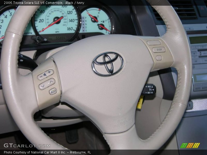 Black / Ivory 2006 Toyota Solara SLE V6 Convertible