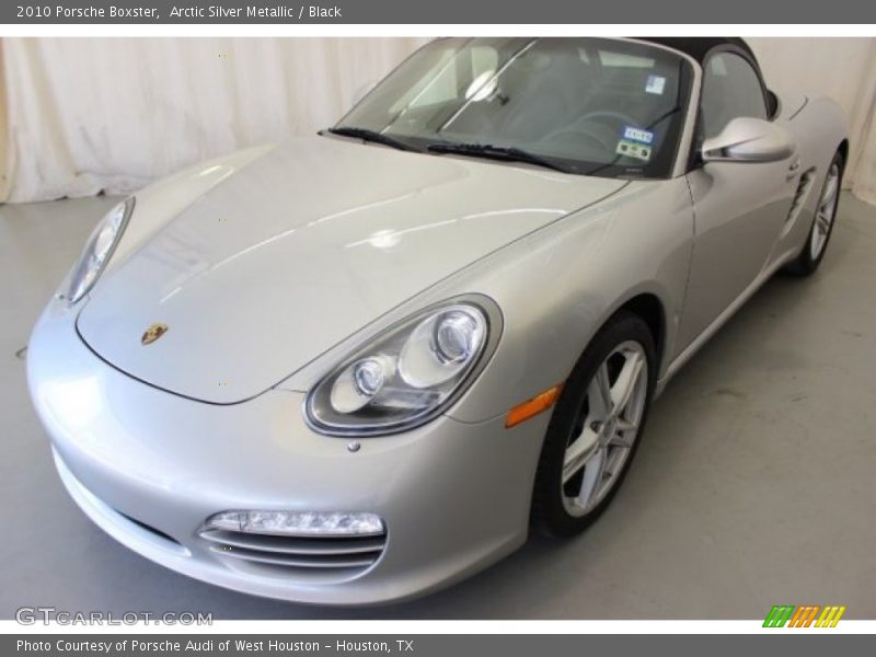 Arctic Silver Metallic / Black 2010 Porsche Boxster