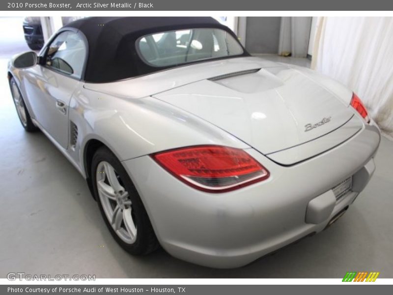 Arctic Silver Metallic / Black 2010 Porsche Boxster