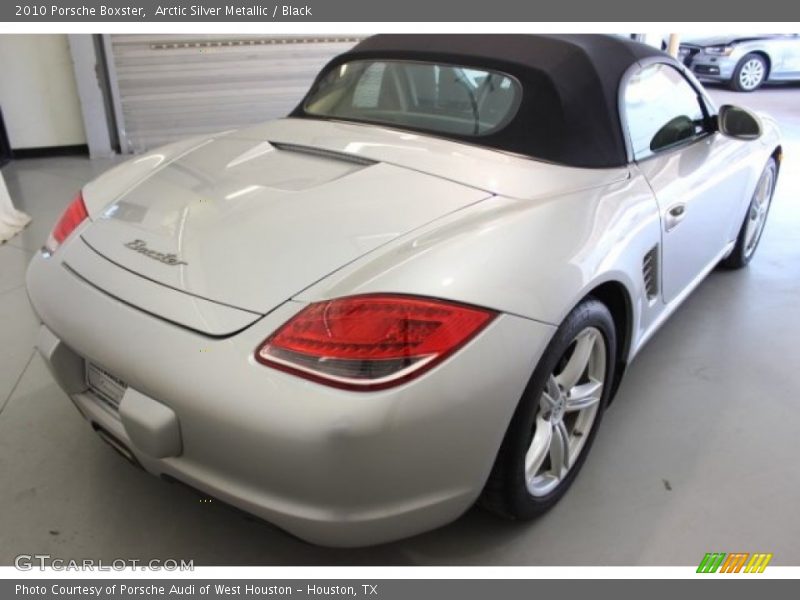 Arctic Silver Metallic / Black 2010 Porsche Boxster