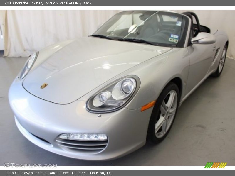Arctic Silver Metallic / Black 2010 Porsche Boxster