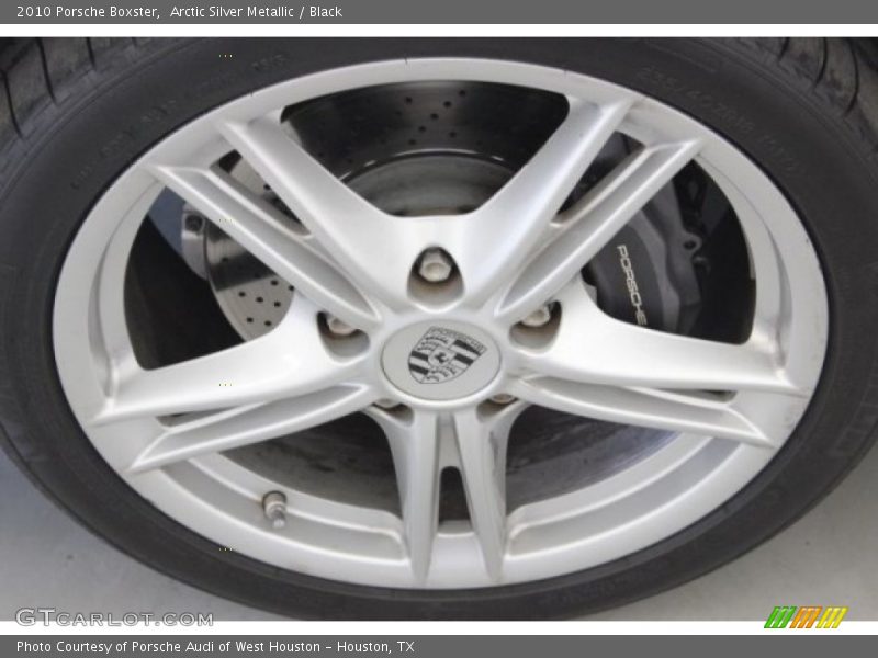 Arctic Silver Metallic / Black 2010 Porsche Boxster