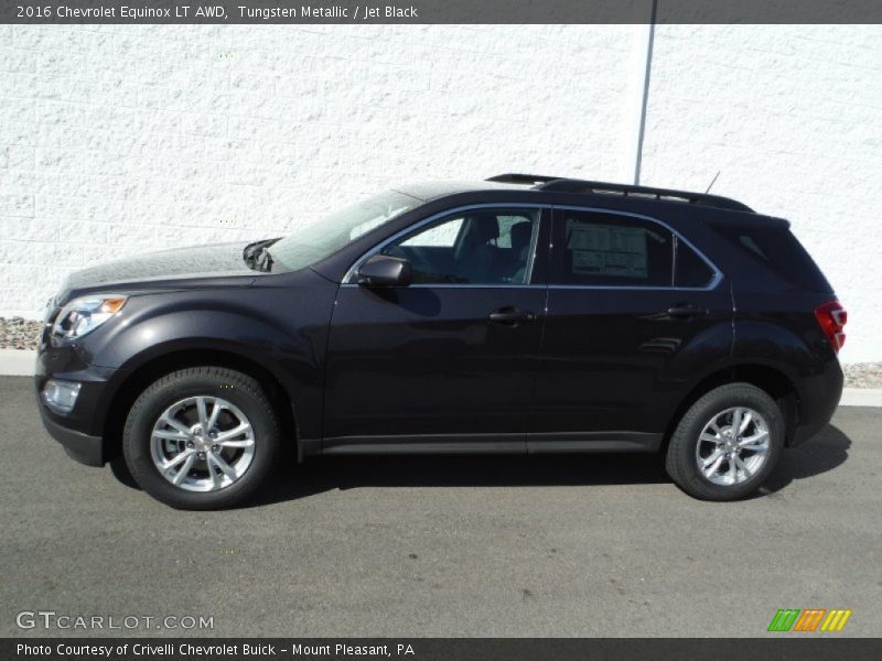 Tungsten Metallic / Jet Black 2016 Chevrolet Equinox LT AWD