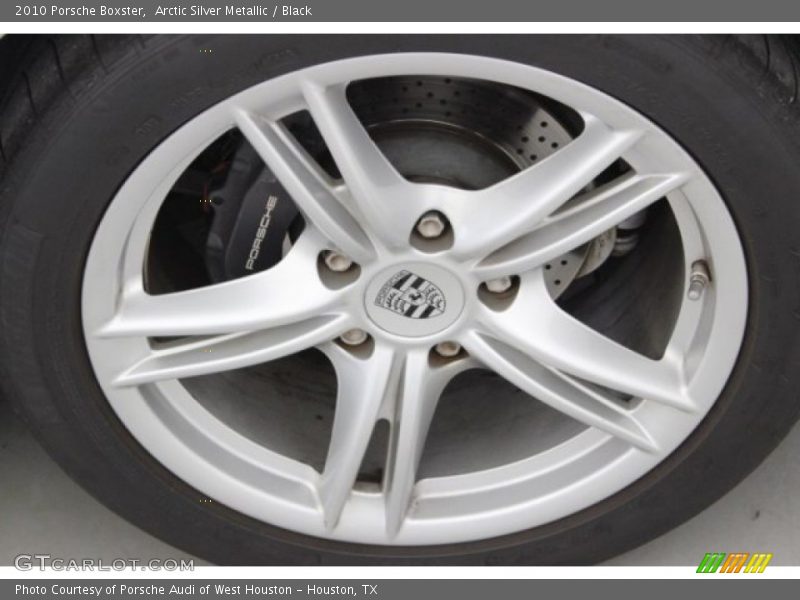 Arctic Silver Metallic / Black 2010 Porsche Boxster