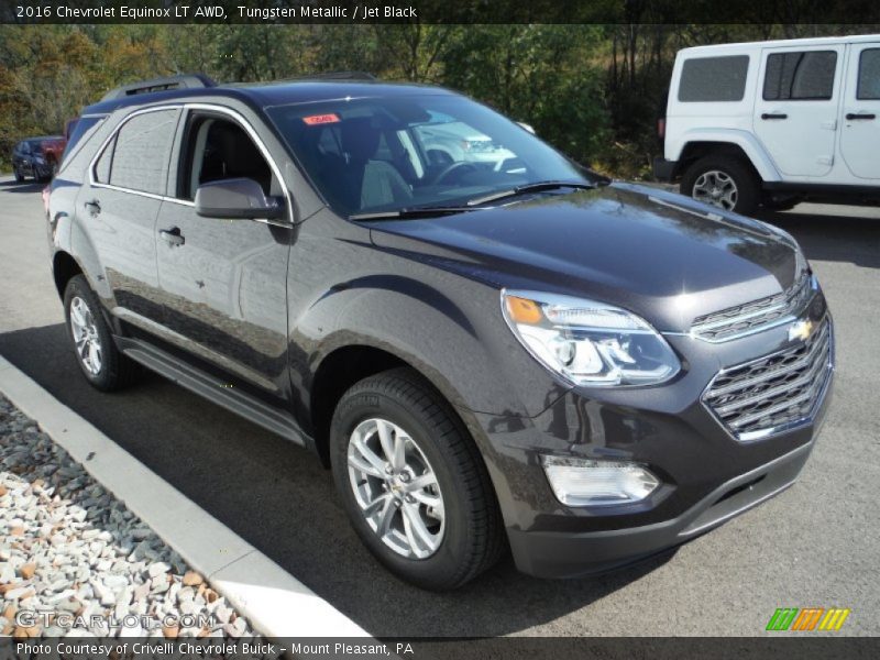 Tungsten Metallic / Jet Black 2016 Chevrolet Equinox LT AWD