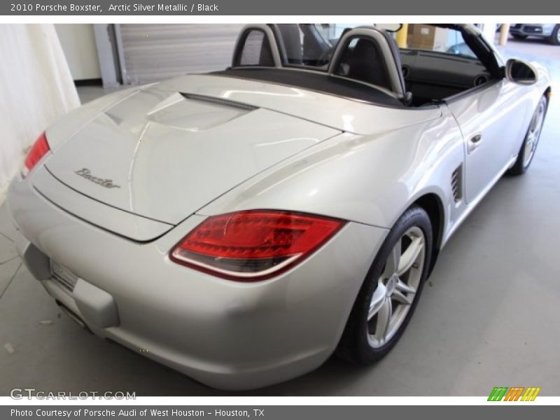 Arctic Silver Metallic / Black 2010 Porsche Boxster